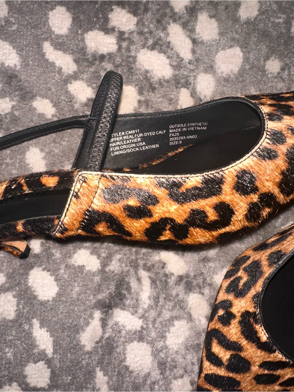Jcrew robin slingback kitten heels in printed calf hair, 9 - Picture 3 of 6